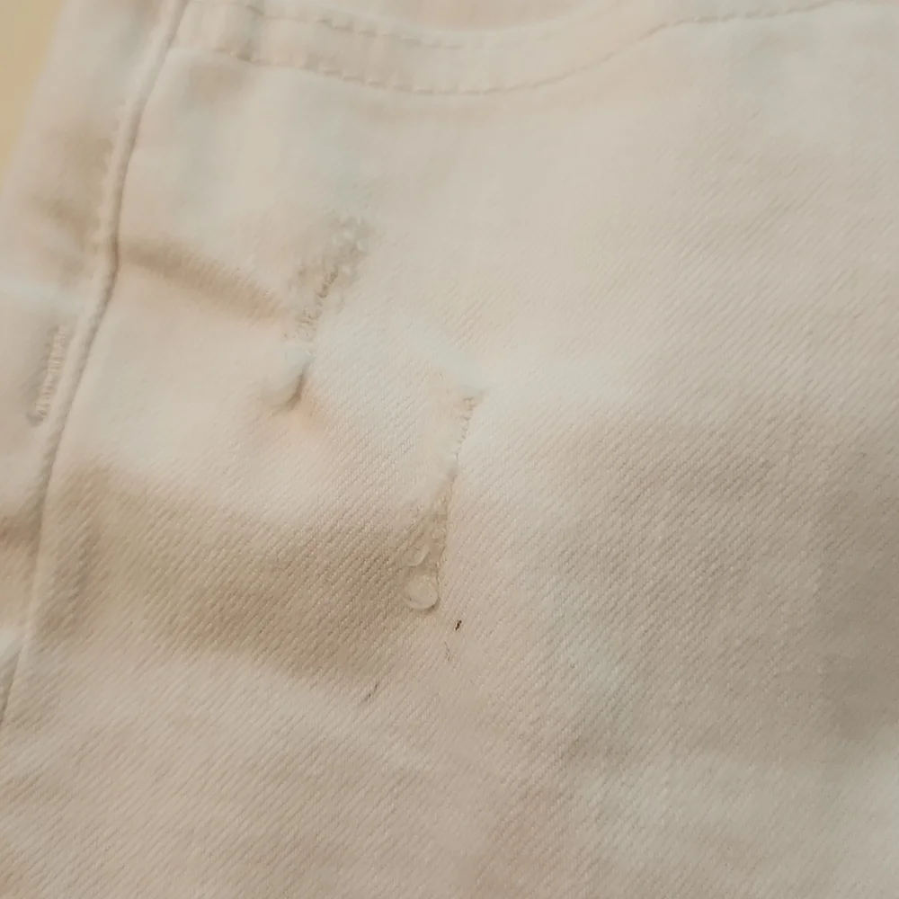 Justice girlfriend high waisted white shorts 12 with distressing new with tags